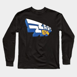 Retro Computers: Commodore C64 Zzap 64 Pixel Long Sleeve T-Shirt